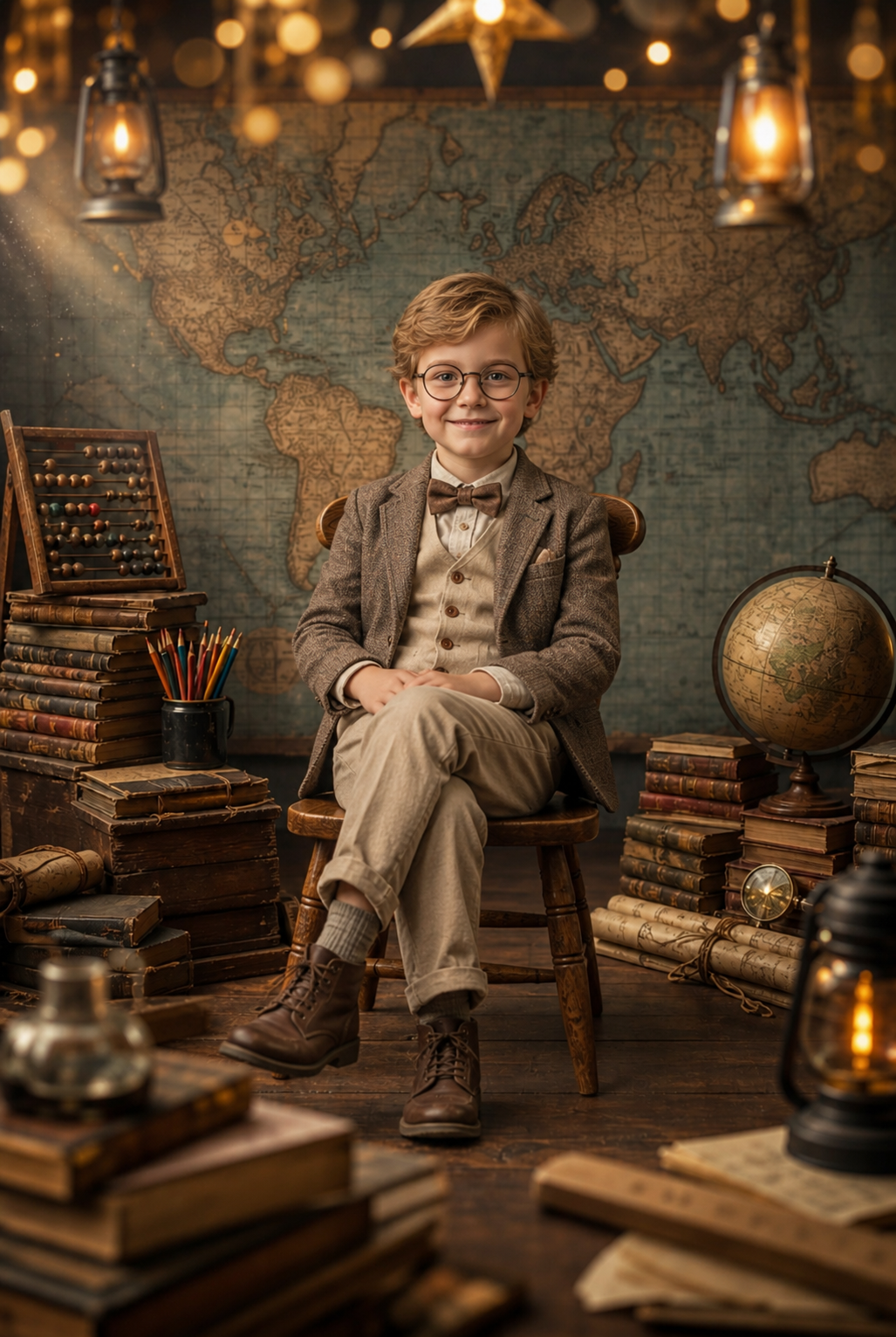 5 Vintage School Digital Backdrops, Old Library Classroom Background Bundle, Retro Student Portrait Overlay, Photoshop Composite JPG - Thumbnail 3