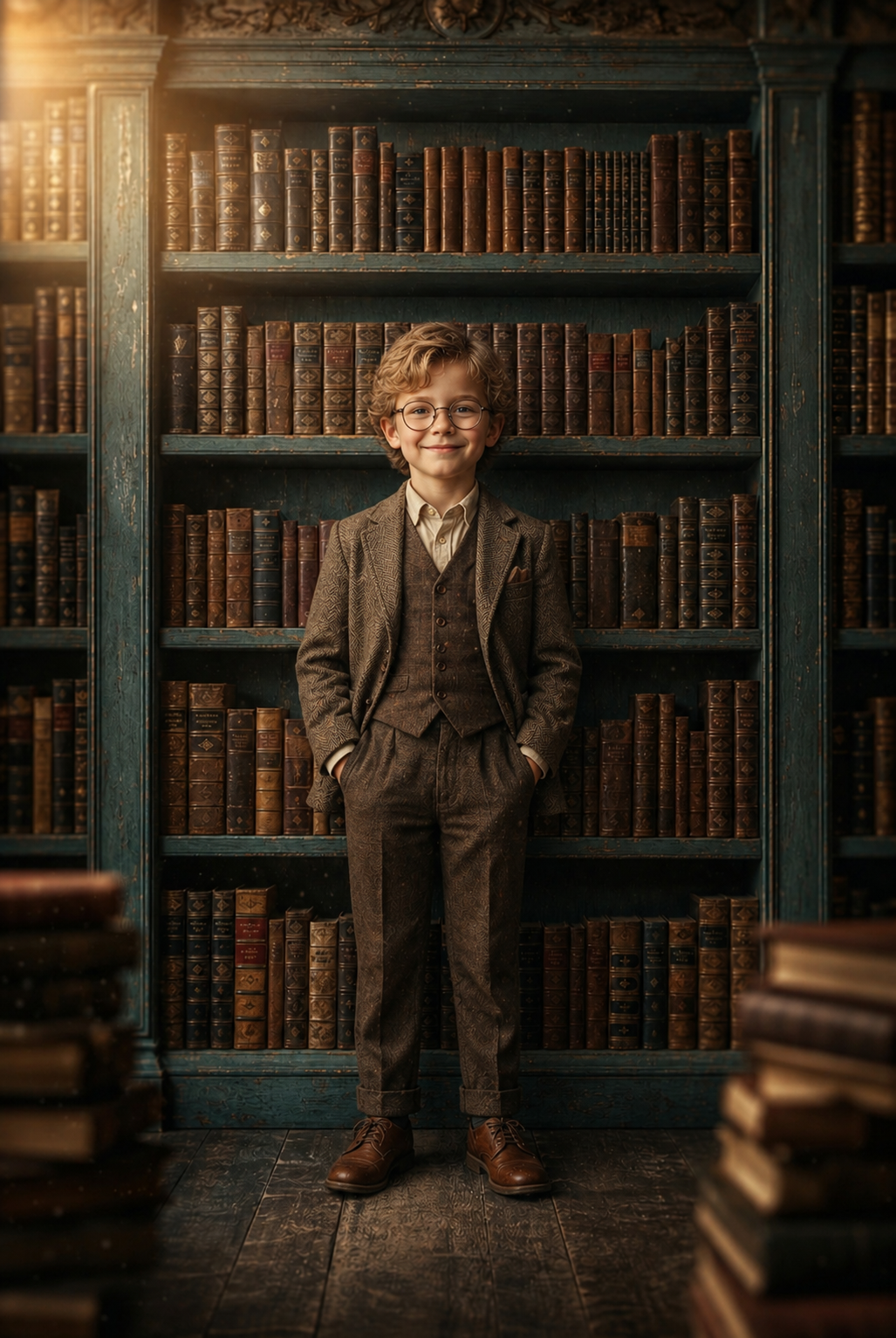 5 Vintage School Digital Backdrops, Old Library Classroom Background Bundle, Retro Student Portrait Overlay, Photoshop Composite JPG - Thumbnail 4