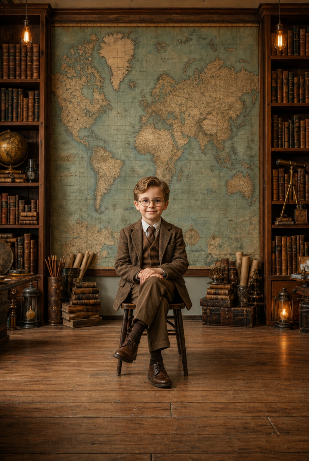 5 Vintage School Digital Backdrops, Old Library Classroom Background Bundle, Retro Student Portrait Overlay, Photoshop Composite JPG - Thumbnail 5