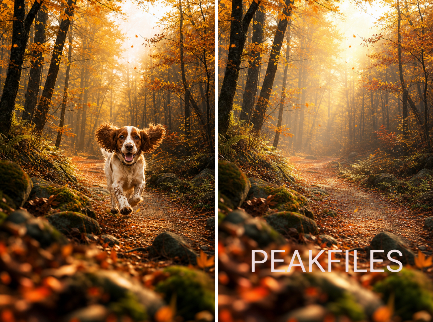 50 Autumn Forest Digital Backdrops, Fall Photography Background Bundle, Woodland Portrait Scenes,  Maternity, Child, Family Photoshoot - Thumbnail 3
