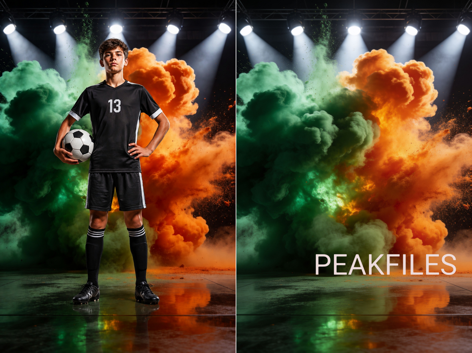 60 Sports Smoke Digital Backdrops, Football Cheerleading Photography Backgrounds, Athletic Promo JPG, Team Portrait Effects, Athlete Studio - Thumbnail 5