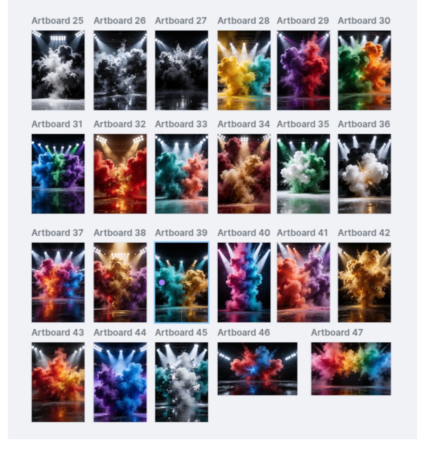 60 Sports Smoke Digital Backdrops, Football Cheerleading Photography Backgrounds, Athletic Promo JPG, Team Portrait Effects, Athlete Studio - Thumbnail 8