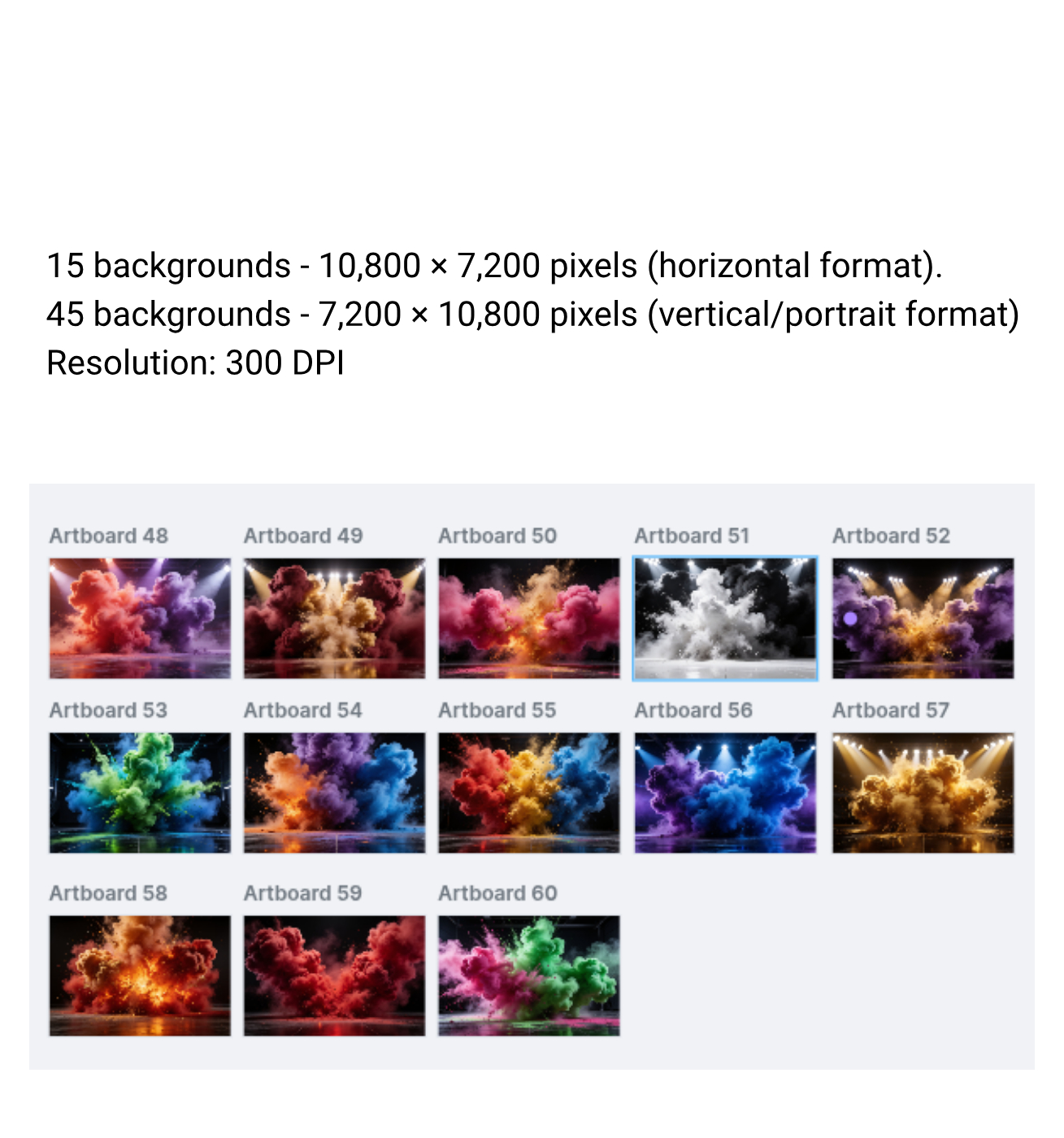 60 Sports Smoke Digital Backdrops, Football Cheerleading Photography Backgrounds, Athletic Promo JPG, Team Portrait Effects, Athlete Studio - Thumbnail 9