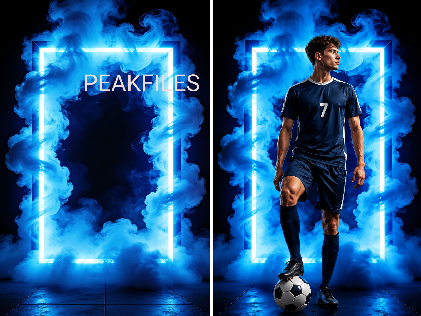 55 Light & Fogs Sport Backdrops | Sports Photography Backgrounds | Basketball, Football, Soccer, Cheer & Athlete Portraits - Thumbnail 2