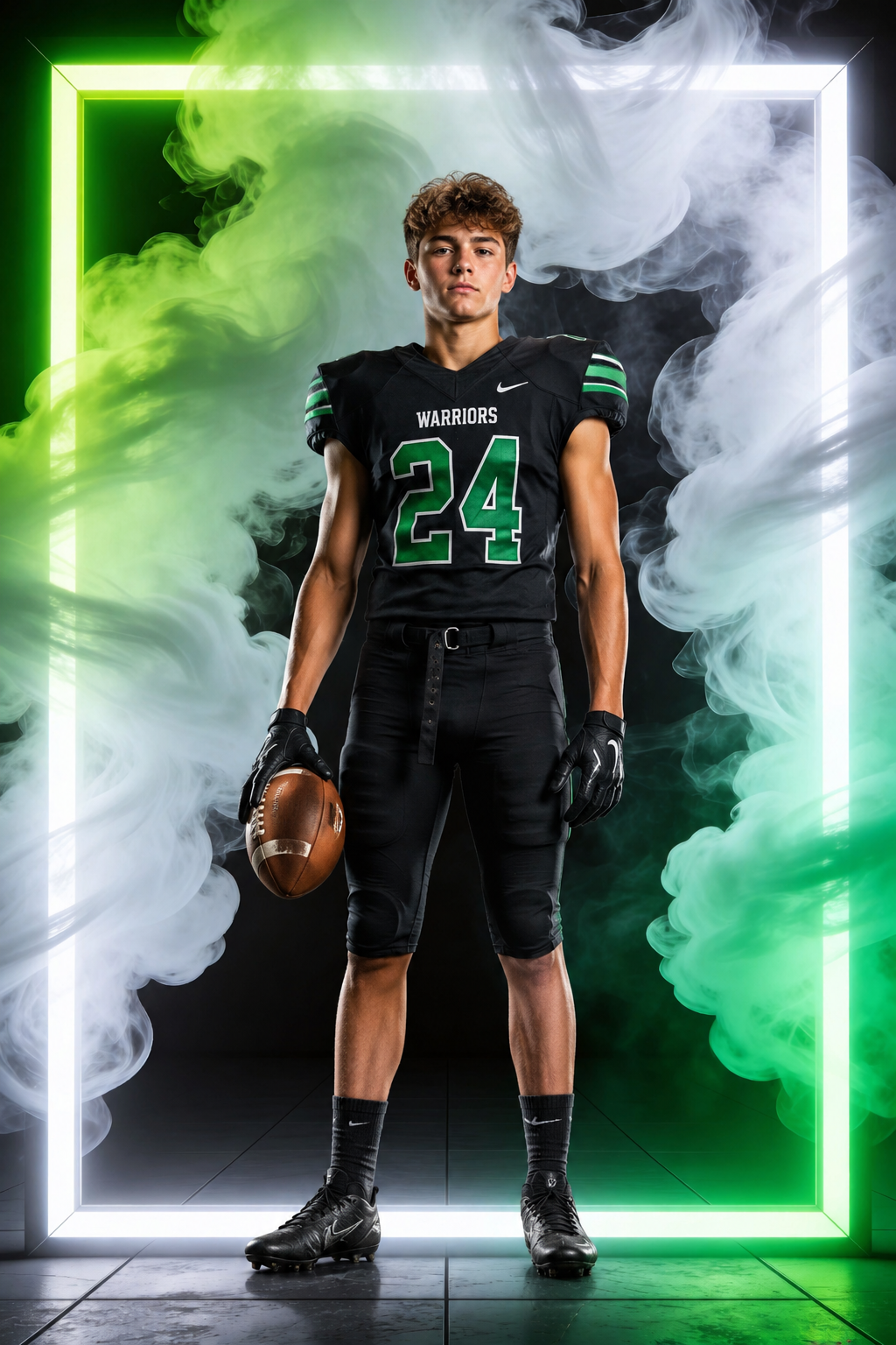 55 Light & Fogs Sport Backdrops | Sports Photography Backgrounds | Basketball, Football, Soccer, Cheer & Athlete Portraits - Thumbnail 4