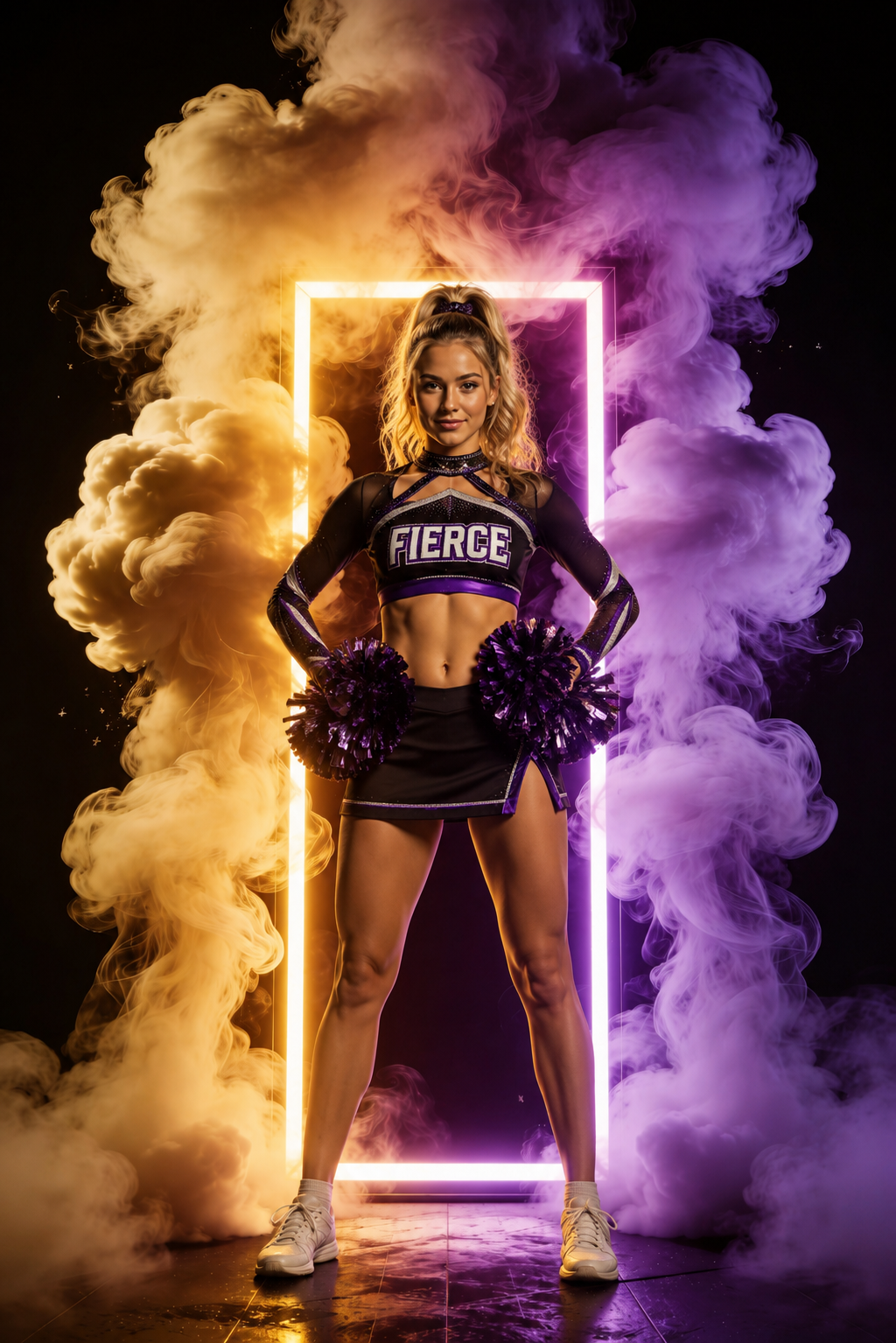 55 Light & Fogs Sport Backdrops | Sports Photography Backgrounds | Basketball, Football, Soccer, Cheer & Athlete Portraits - Thumbnail 5