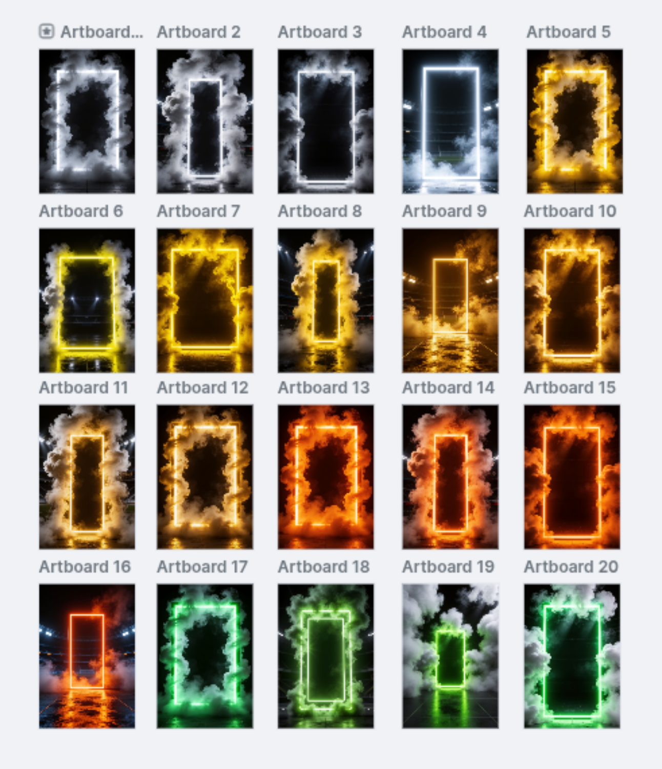 55 Light & Fogs Sport Backdrops | Sports Photography Backgrounds | Basketball, Football, Soccer, Cheer & Athlete Portraits - Thumbnail 10