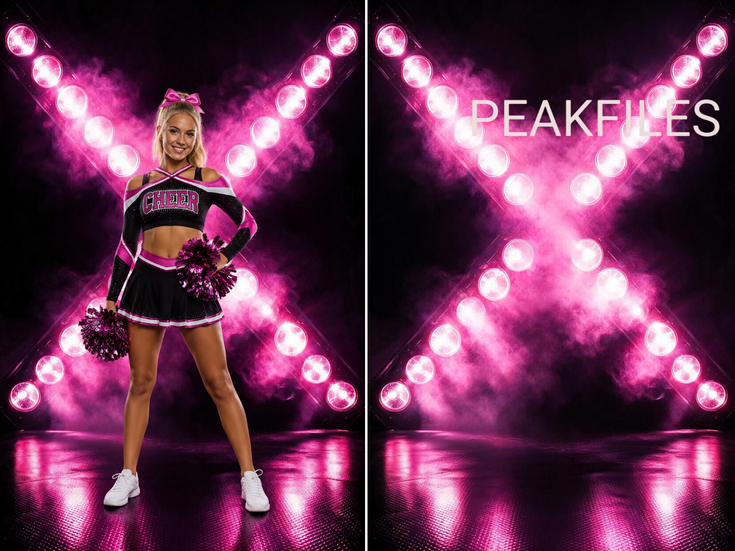 50 Sports Spotlights Digital Backdrops, Athlete Portrait Photography, Neon Stadium Lights, Team Media Day Background, Sports Banner Template - Thumbnail 4