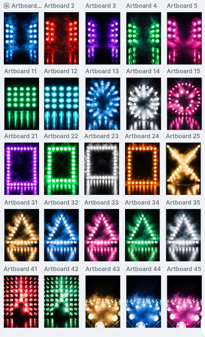50 Sports Spotlights Digital Backdrops, Athlete Portrait Photography, Neon Stadium Lights, Team Media Day Background, Sports Banner Template - Thumbnail 8
