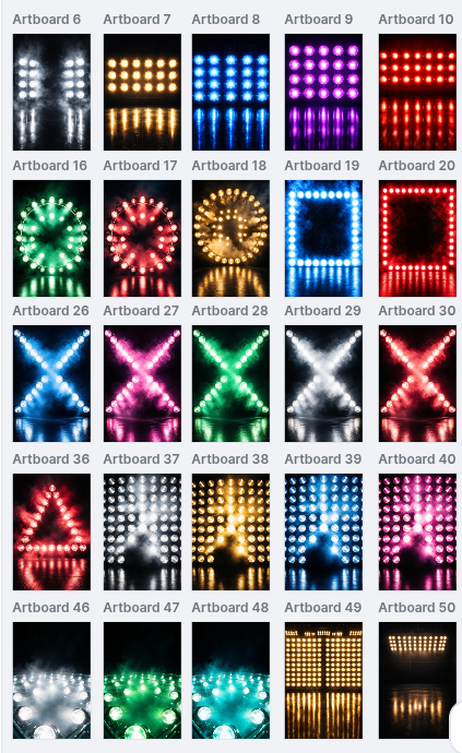 50 Sports Spotlights Digital Backdrops, Athlete Portrait Photography, Neon Stadium Lights, Team Media Day Background, Sports Banner Template - Thumbnail 9