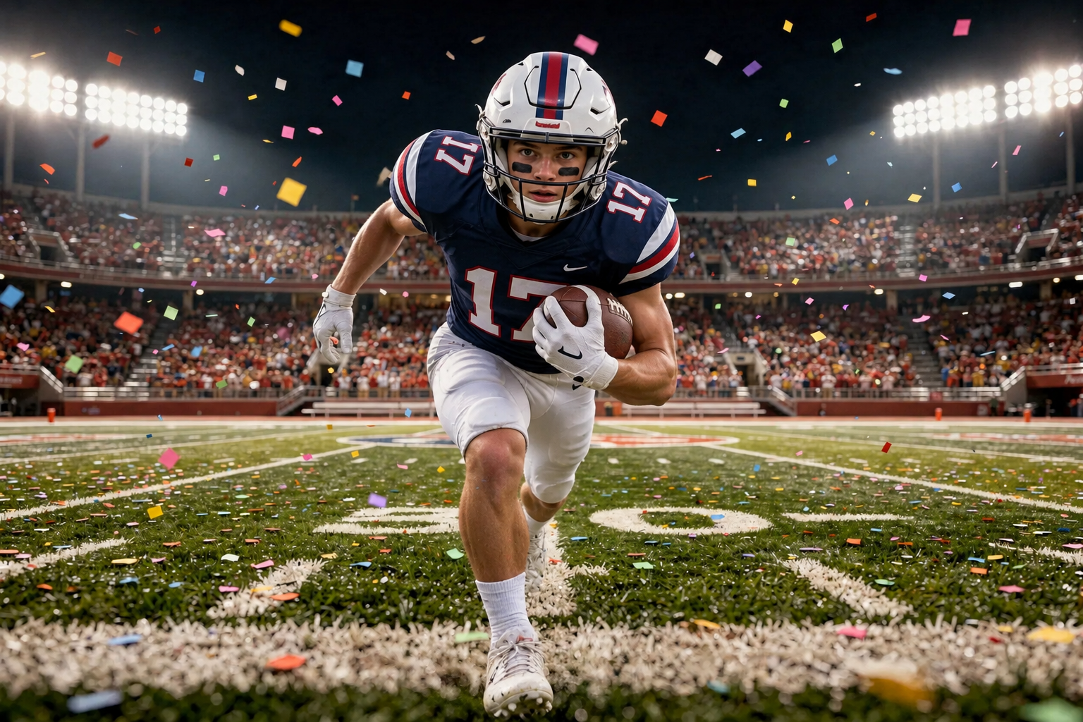 65 High School Football Senior Night Digital Backdrops, Sports Photography Portraits, Stadium Smoke Bundle, Player JPG Backgrounds - Thumbnail 9
