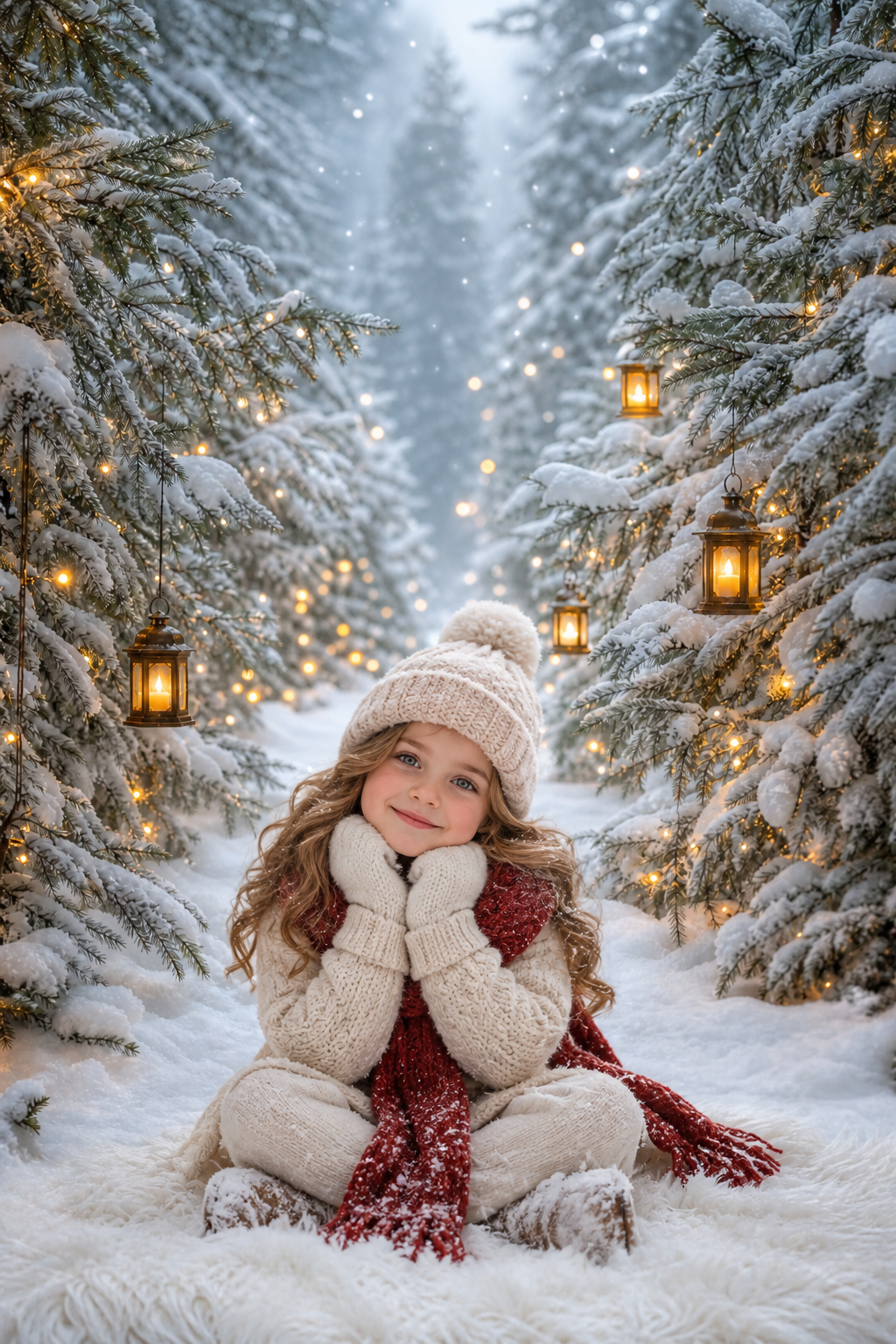 Winter Wonderland Digital Backdrops, Christmas Photography Backgrounds, 20 Winter Scenes - Thumbnail 7