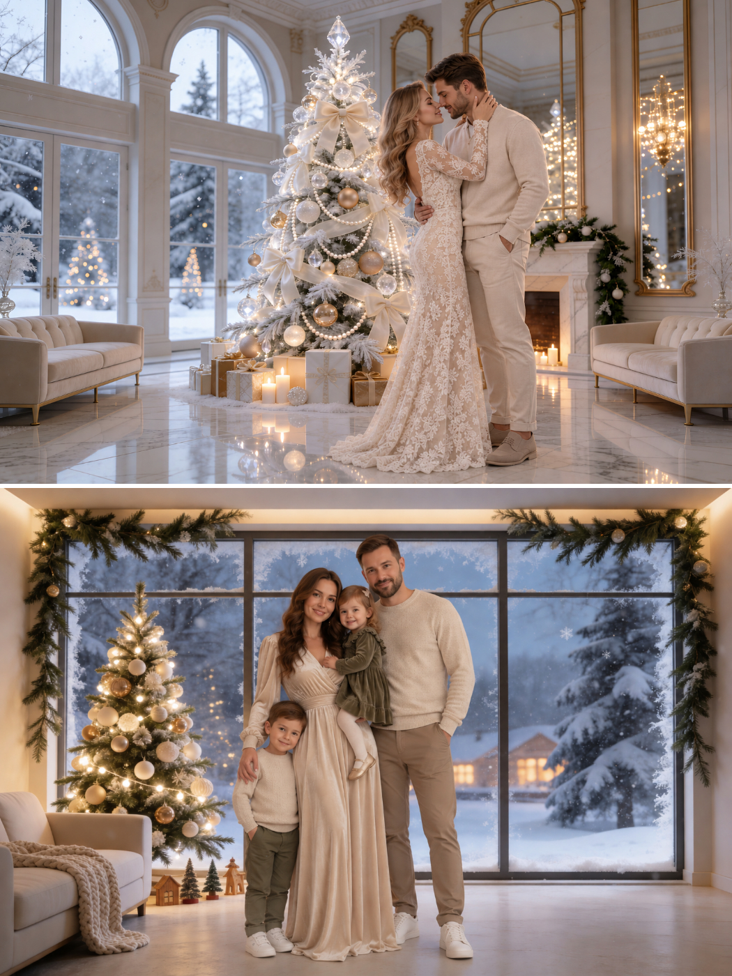 Christmas Digital Backdrops, Home Photography Backgrounds, 40 Portrait & Horizontal - Thumbnail 8