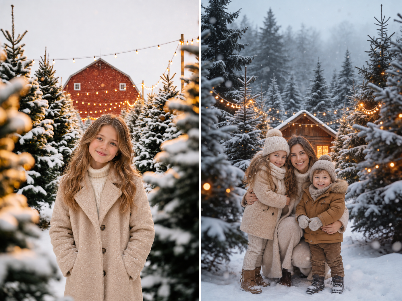 Christmas Tree Farm Digital Backdrops, 40 Winter Photography Backgrounds - Thumbnail 10