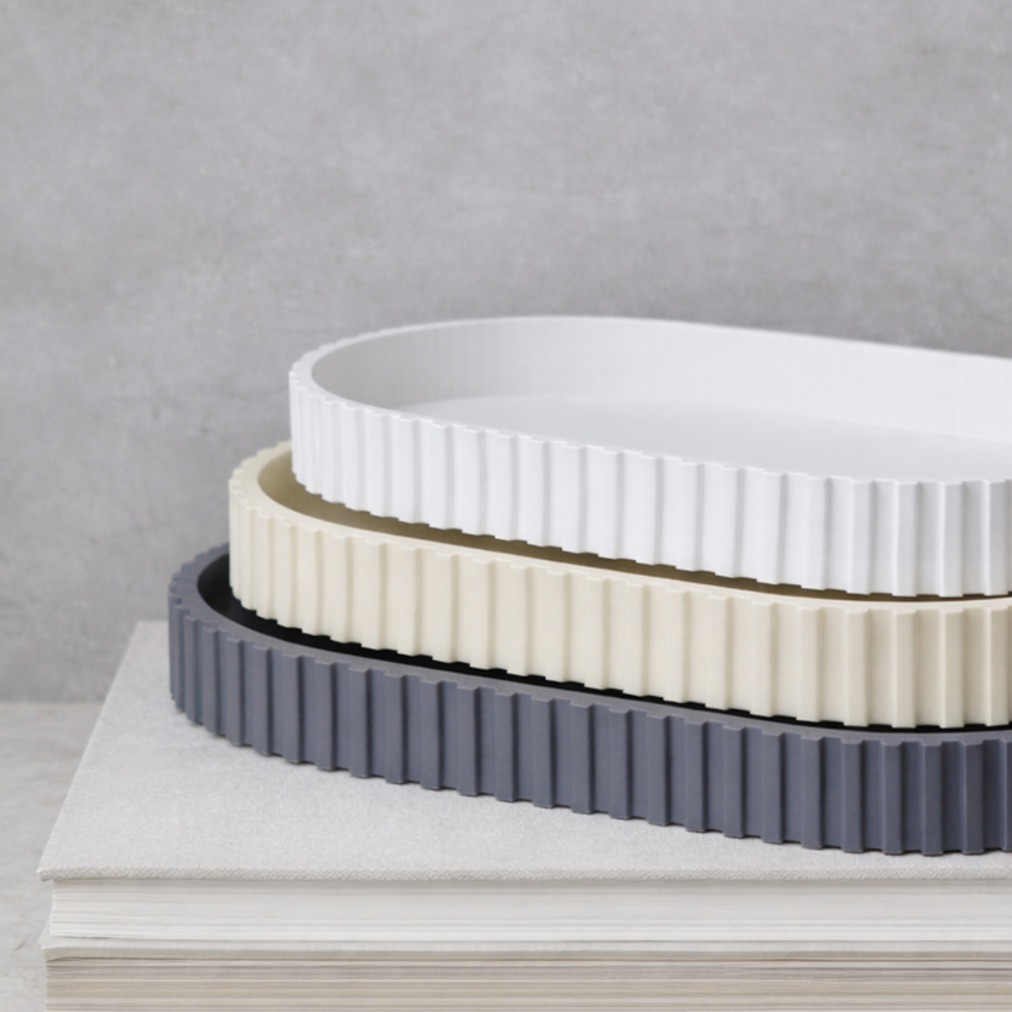 Ribbed Base Tray STL File – 3D Printable Design with Commercial License - Thumbnail 2