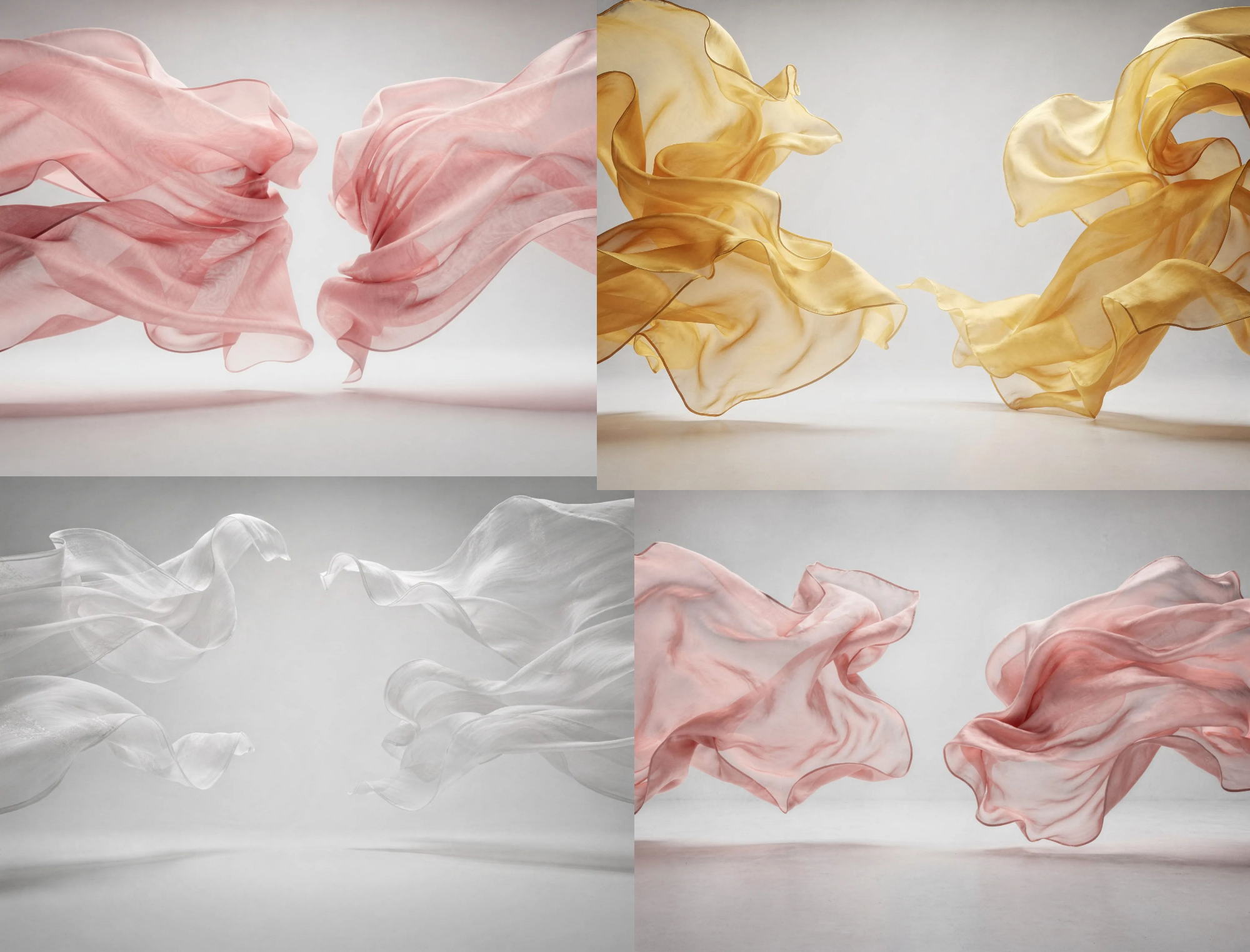 25 Colored Draped Fabric Digital Backdrops, Maternity Photography Backgrounds, Flowing Cloth Backdrop Bundle, Studio Props JPG - Thumbnail 2