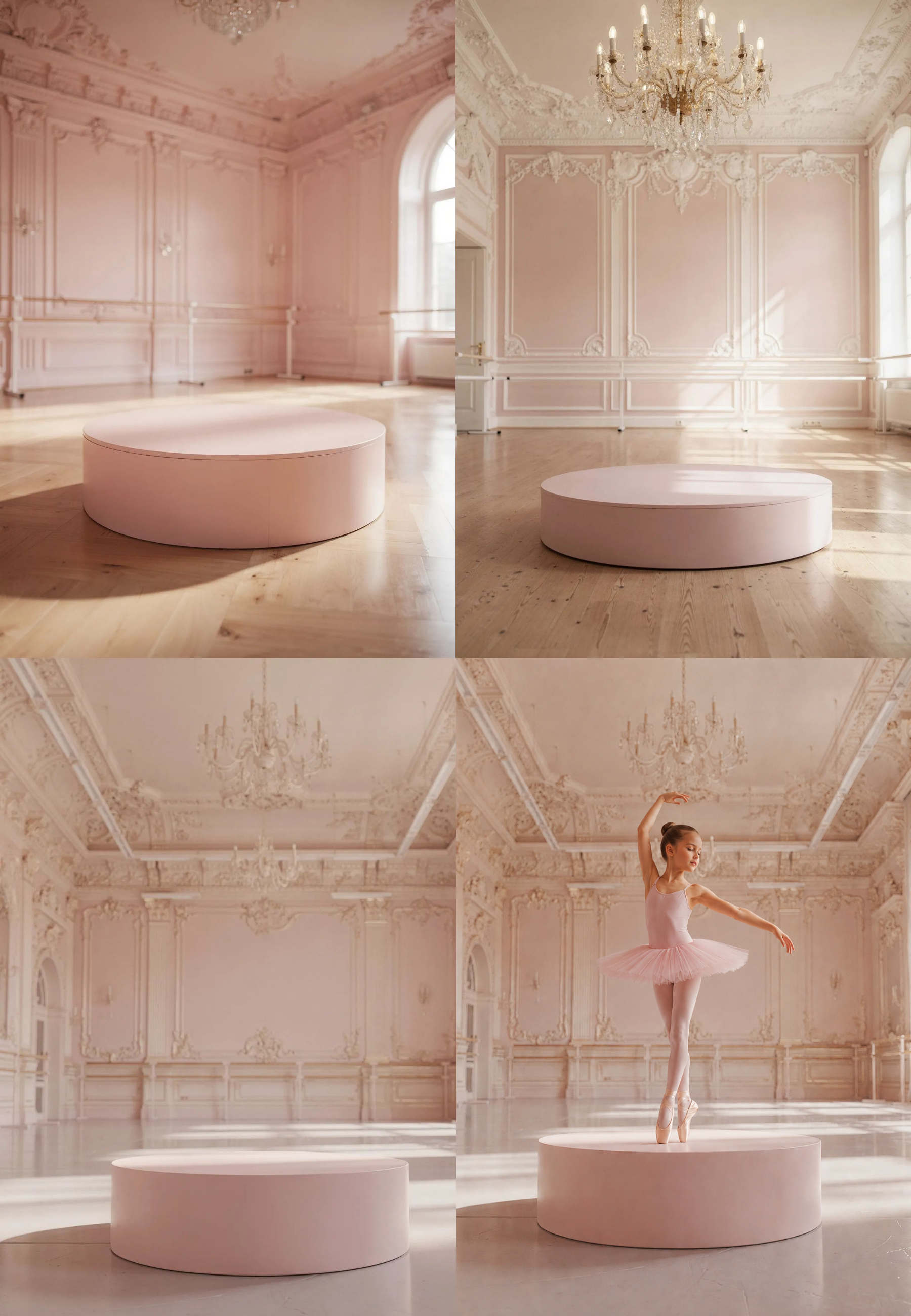 Ballet Digital Backdrop Bundle – 15 Backgrounds, Round Podium, Low Angle Studio, Ballerina Photoshop Overlay, 5 Styles Set - Thumbnail 7