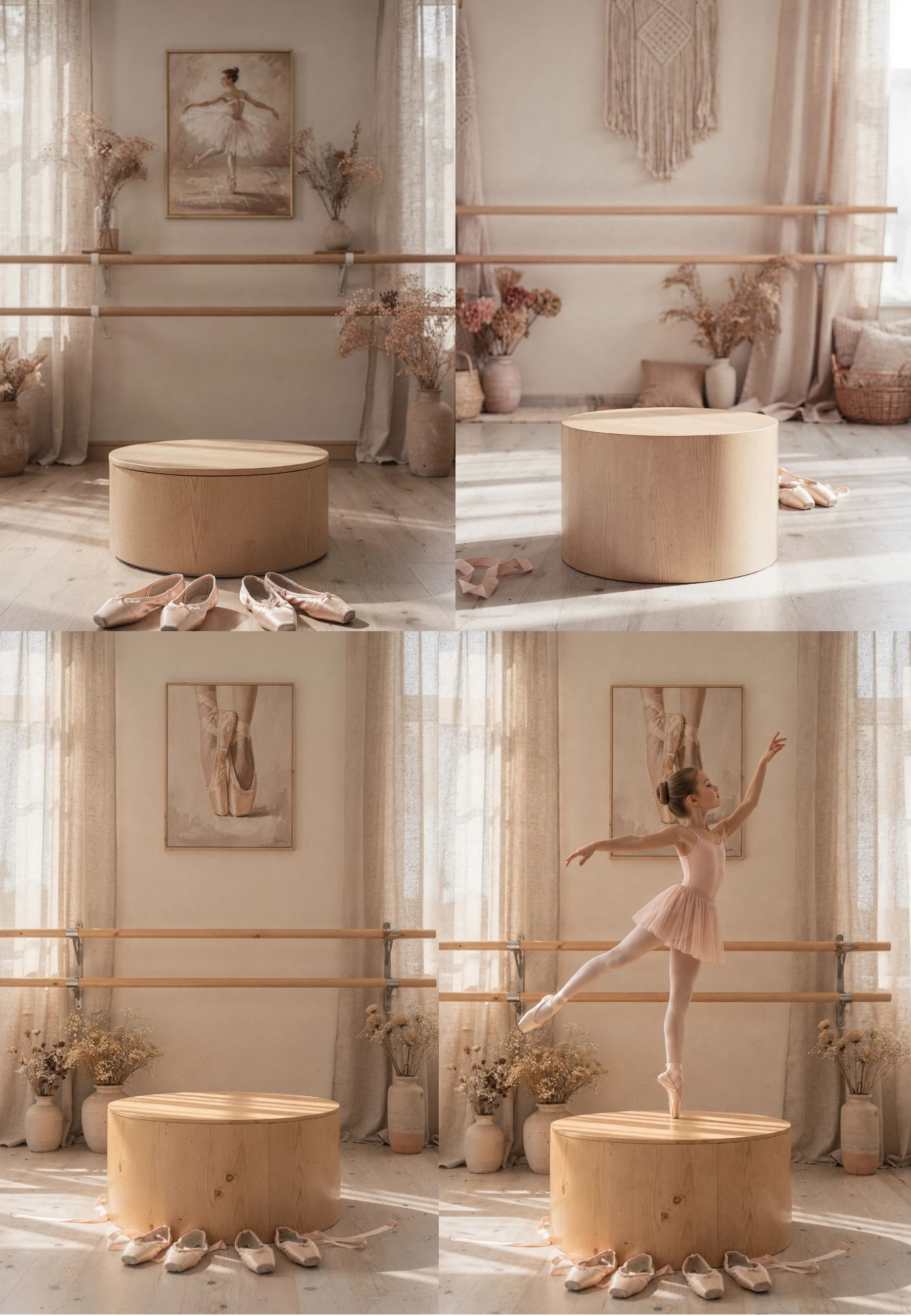 Ballet Digital Backdrop Bundle – 15 Backgrounds, Round Podium, Low Angle Studio, Ballerina Photoshop Overlay, 5 Styles Set - Thumbnail 8