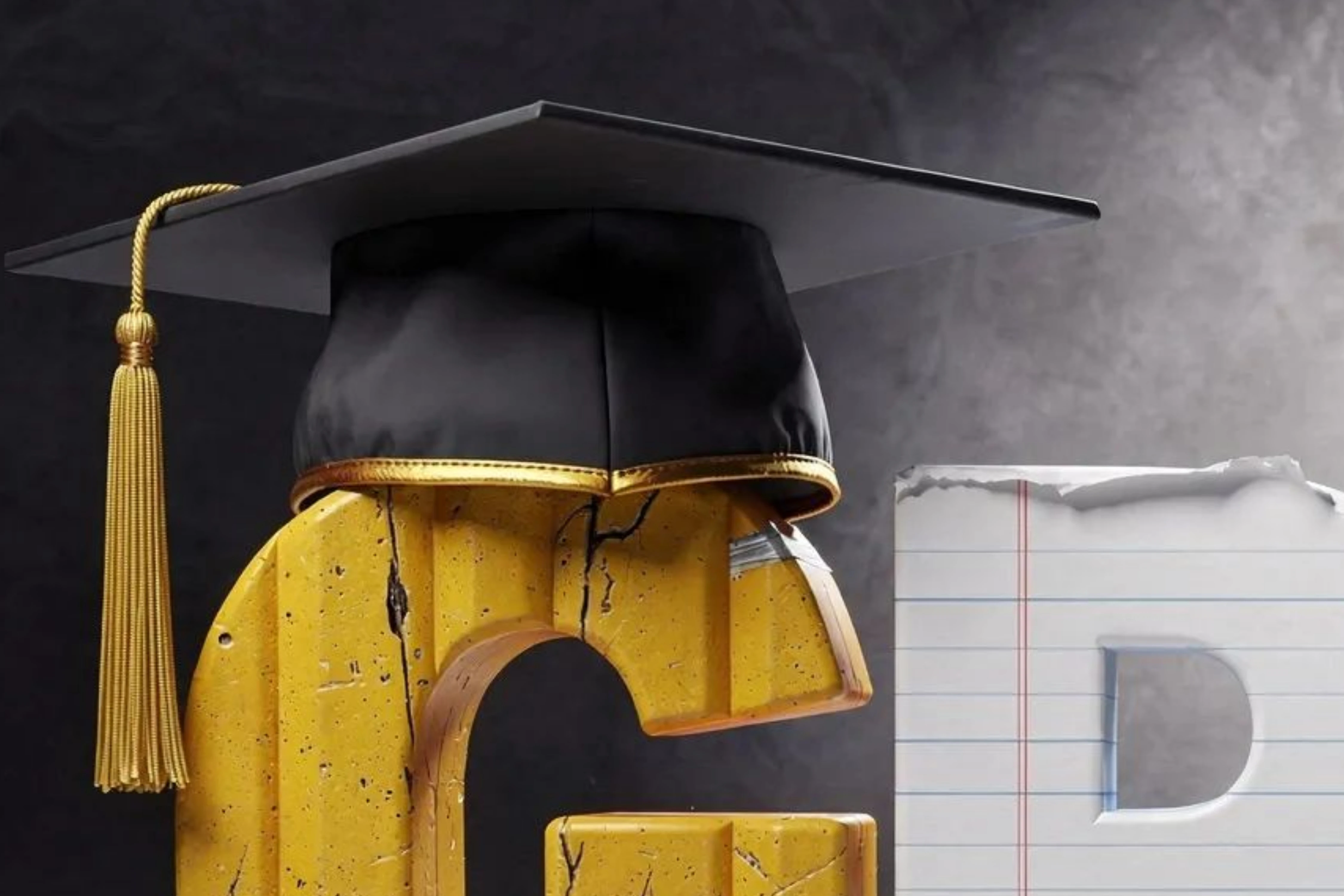 Kindergarten Graduation Digital Backdrop | Colorful GRAD Letters | Preschool Graduation Background - Thumbnail 4