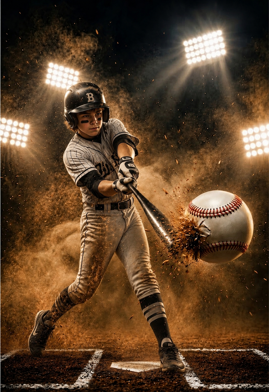 35 Baseball Light Digital Backdrops PNG JPG, Sports Photography Backgrounds, Editable Baseball Photoshop Templates, Sports Photo Backgrounds - Thumbnail 8