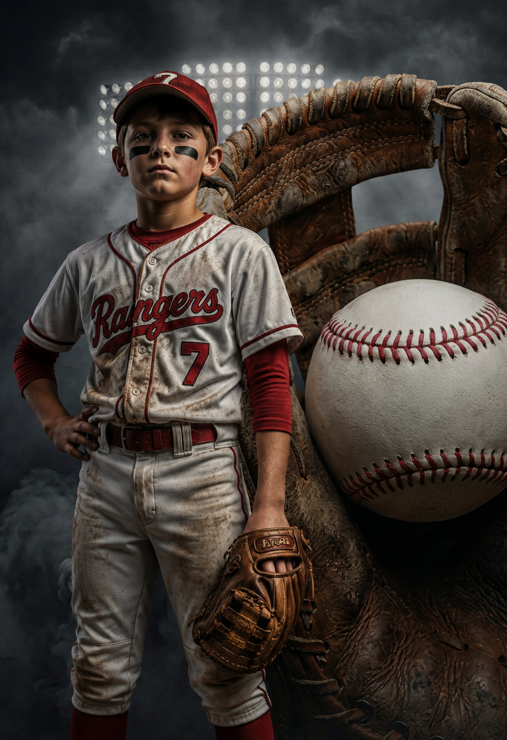 35 Baseball Light Digital Backdrops PNG JPG, Sports Photography Backgrounds, Editable Baseball Photoshop Templates, Sports Photo Backgrounds - Thumbnail 9
