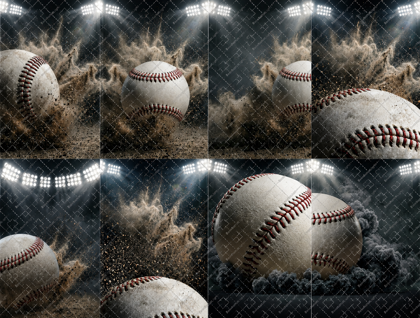 35 Baseball Light Digital Backdrops PNG JPG, Sports Photography Backgrounds, Editable Baseball Photoshop Templates, Sports Photo Backgrounds - Thumbnail 13
