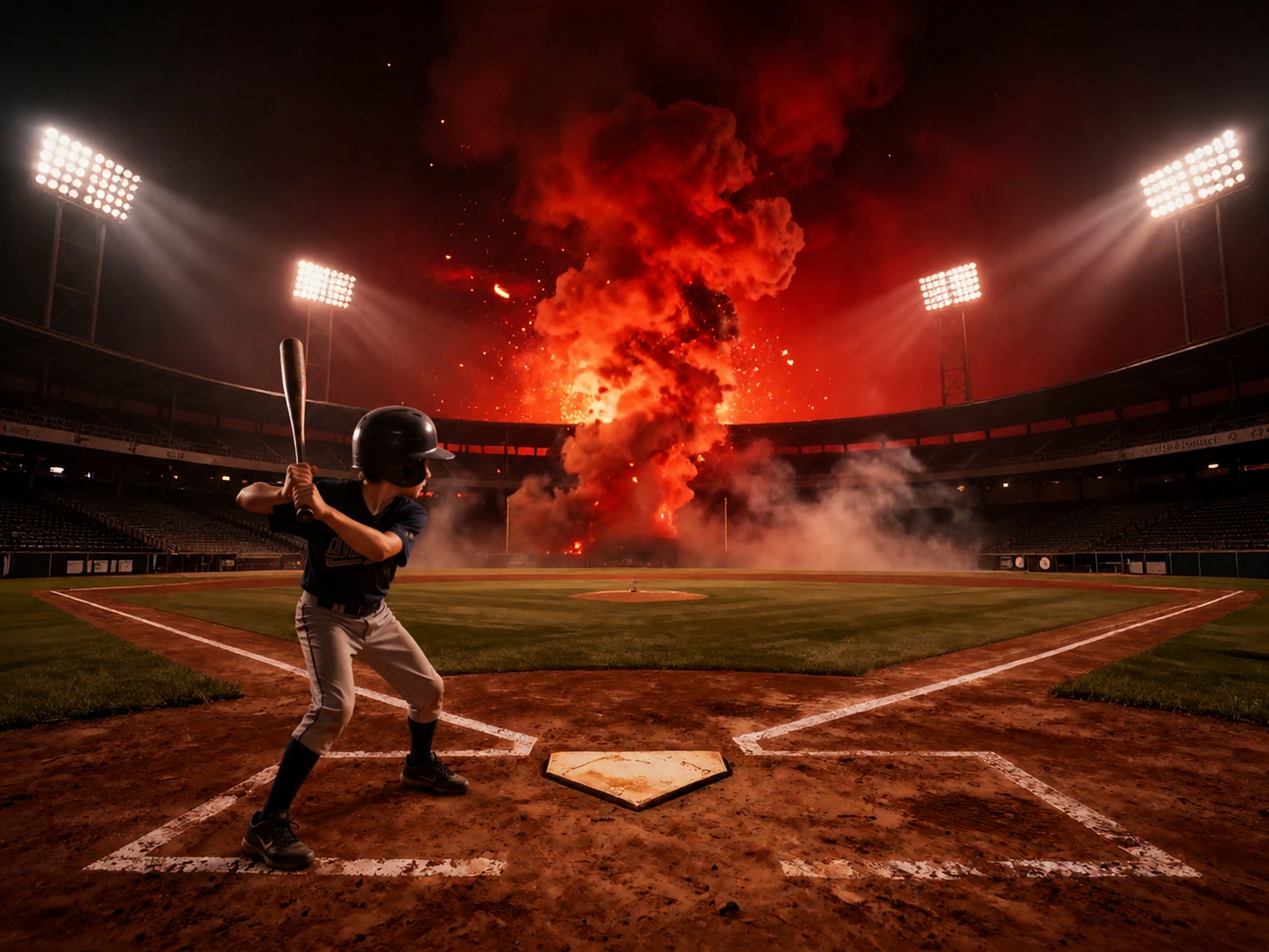 50 Baseball Digital Backdrops – Baseball Stadium Backgrounds, Stormy Skies, Night Games, JPG Files - Thumbnail 3