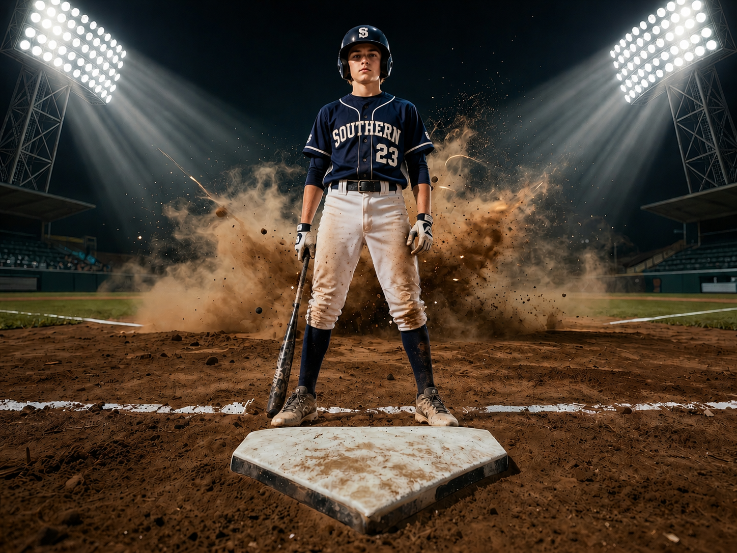 50 Baseball Digital Backdrops – Baseball Stadium Backgrounds, Stormy Skies, Night Games, JPG Files - Thumbnail 4