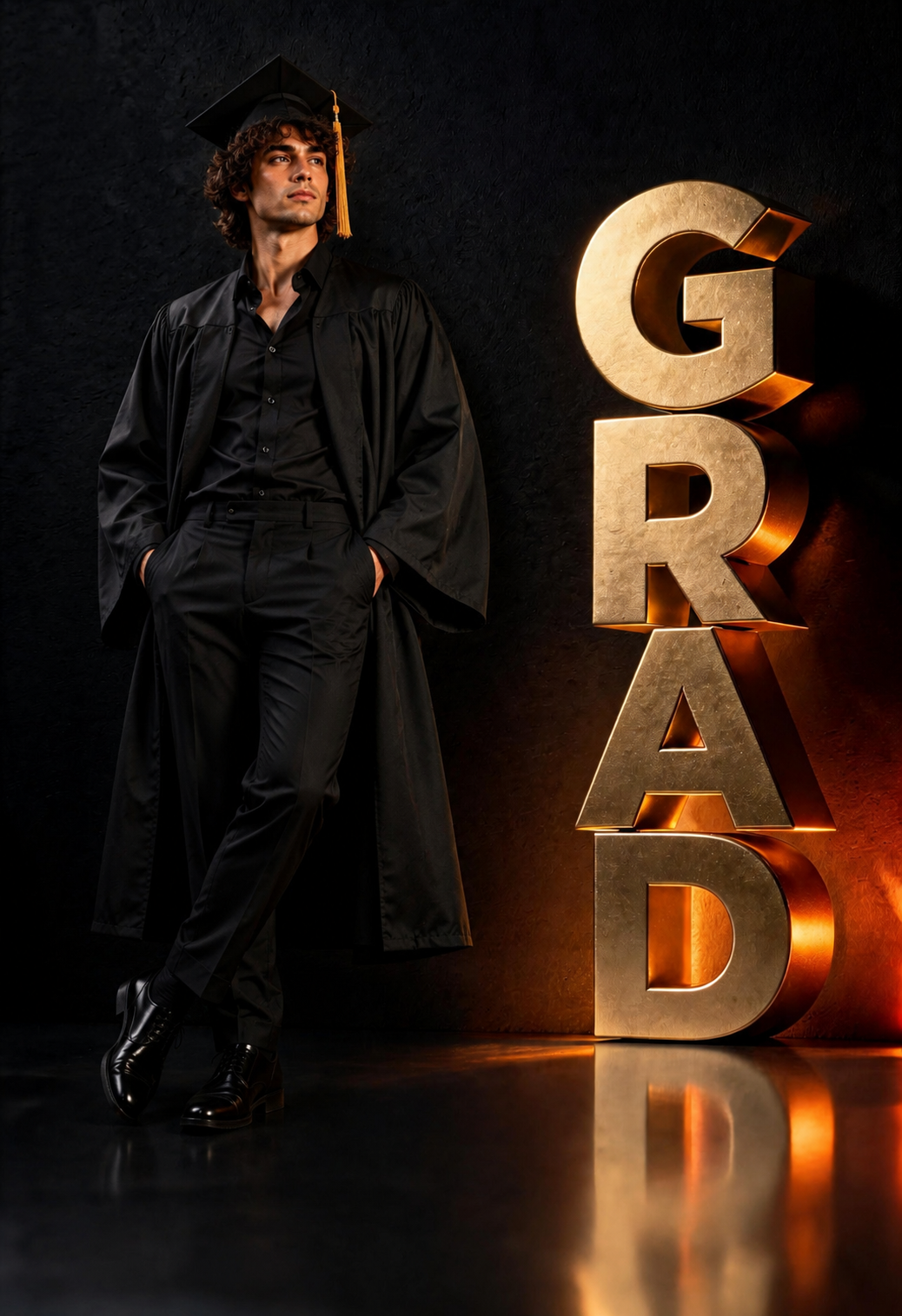 Graduation Digital Backdrop Set | 2026 Senior Photo Backgrounds with 3D GRAD Letters, 30 JPGs - Thumbnail 3