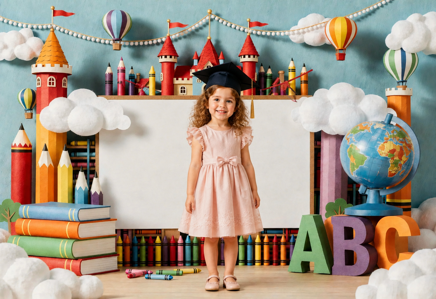 Rainbow Classroom School Photo Backdrop Bundle, Kindergarten Graduation Digital Backdrops, 20 JPG Backgrounds - Thumbnail 4
