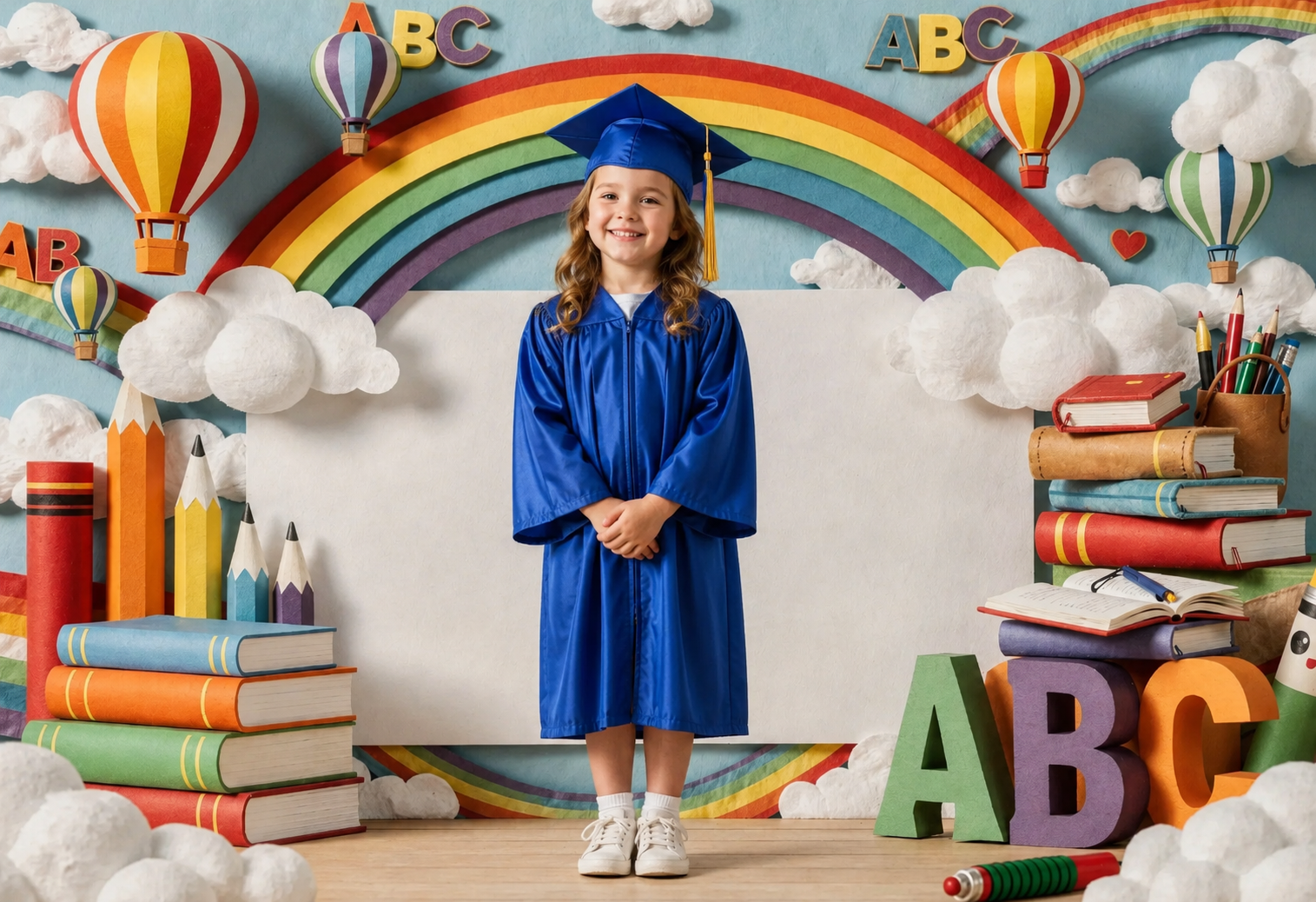 Rainbow Classroom School Photo Backdrop Bundle, Kindergarten Graduation Digital Backdrops, 20 JPG Backgrounds - Thumbnail 9