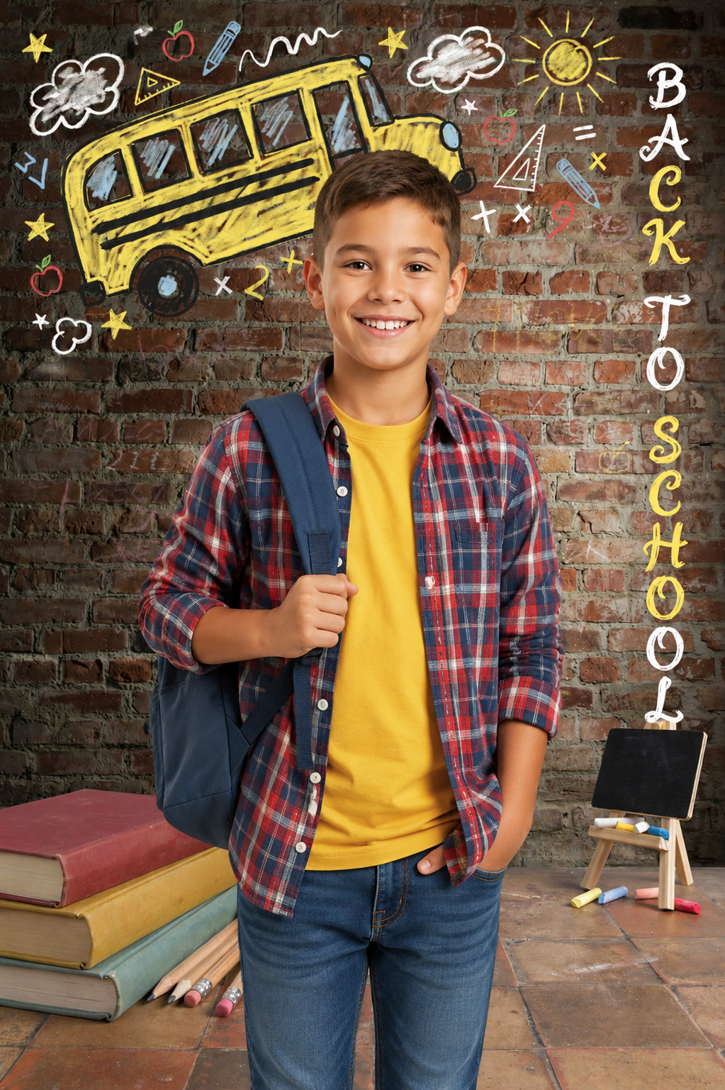 30 Back to School Digital Backdrops Bundle | School & Preschool Portrait Backgrounds | Classroom Photography | Photo Composites - Thumbnail 2