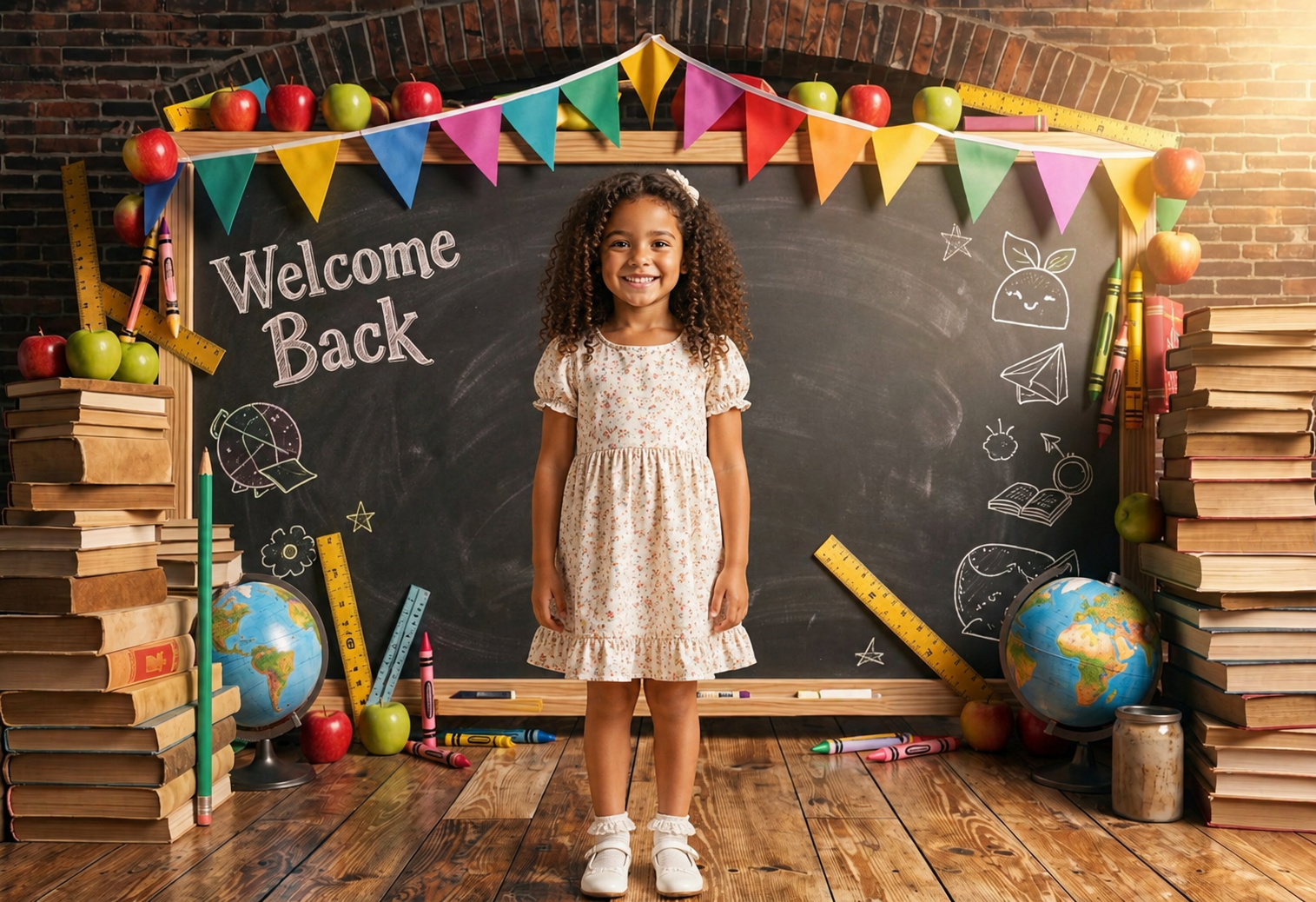 30 Back to School Digital Backdrops Bundle | School & Preschool Portrait Backgrounds | Classroom Photography | Photo Composites - Thumbnail 7
