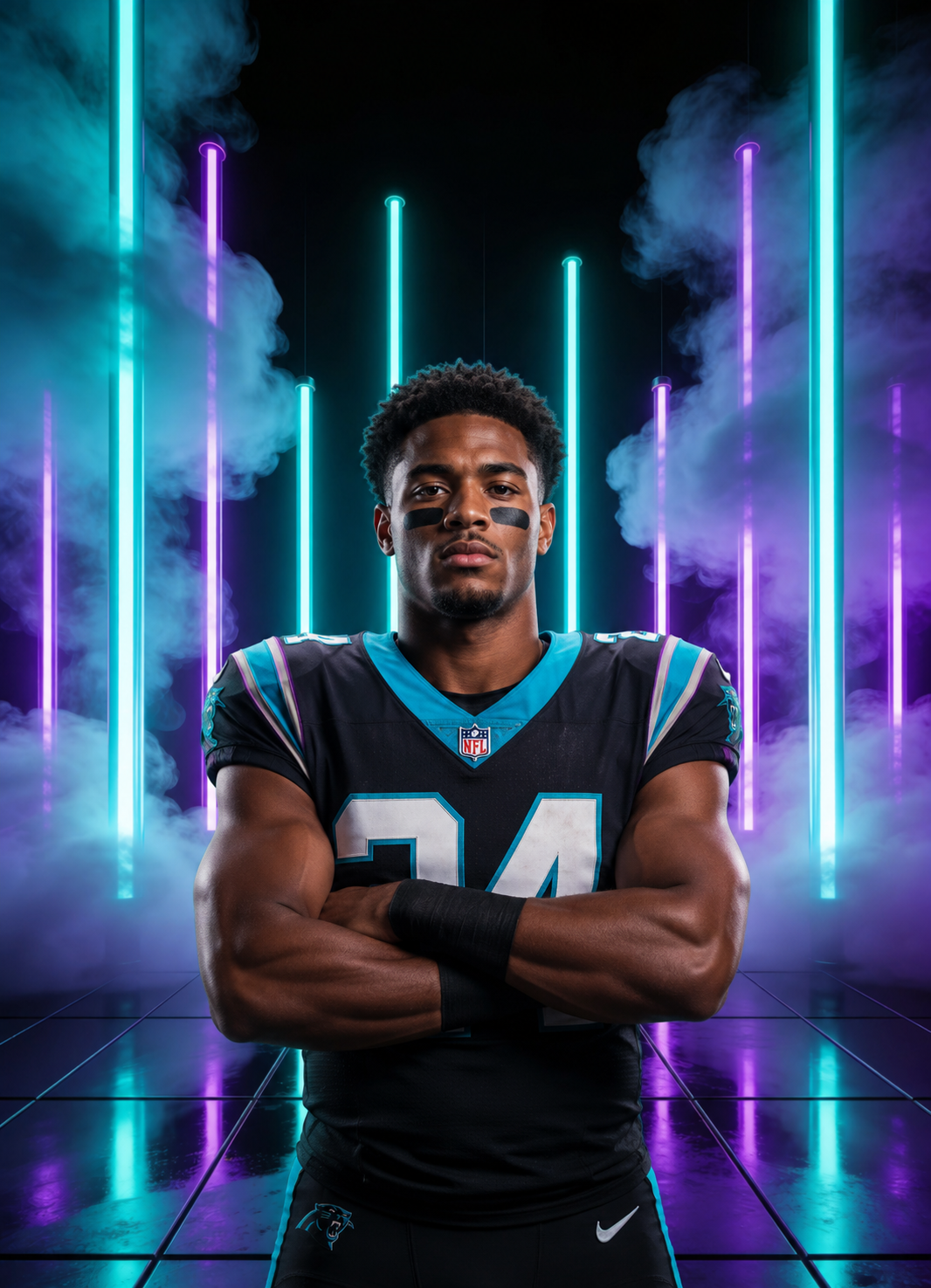 50 Neon Sports Digital Backdrops Bundle | Senior Athlete Portrait Backgrounds | Football Basketball Baseball Sports Backdrops - Thumbnail 3