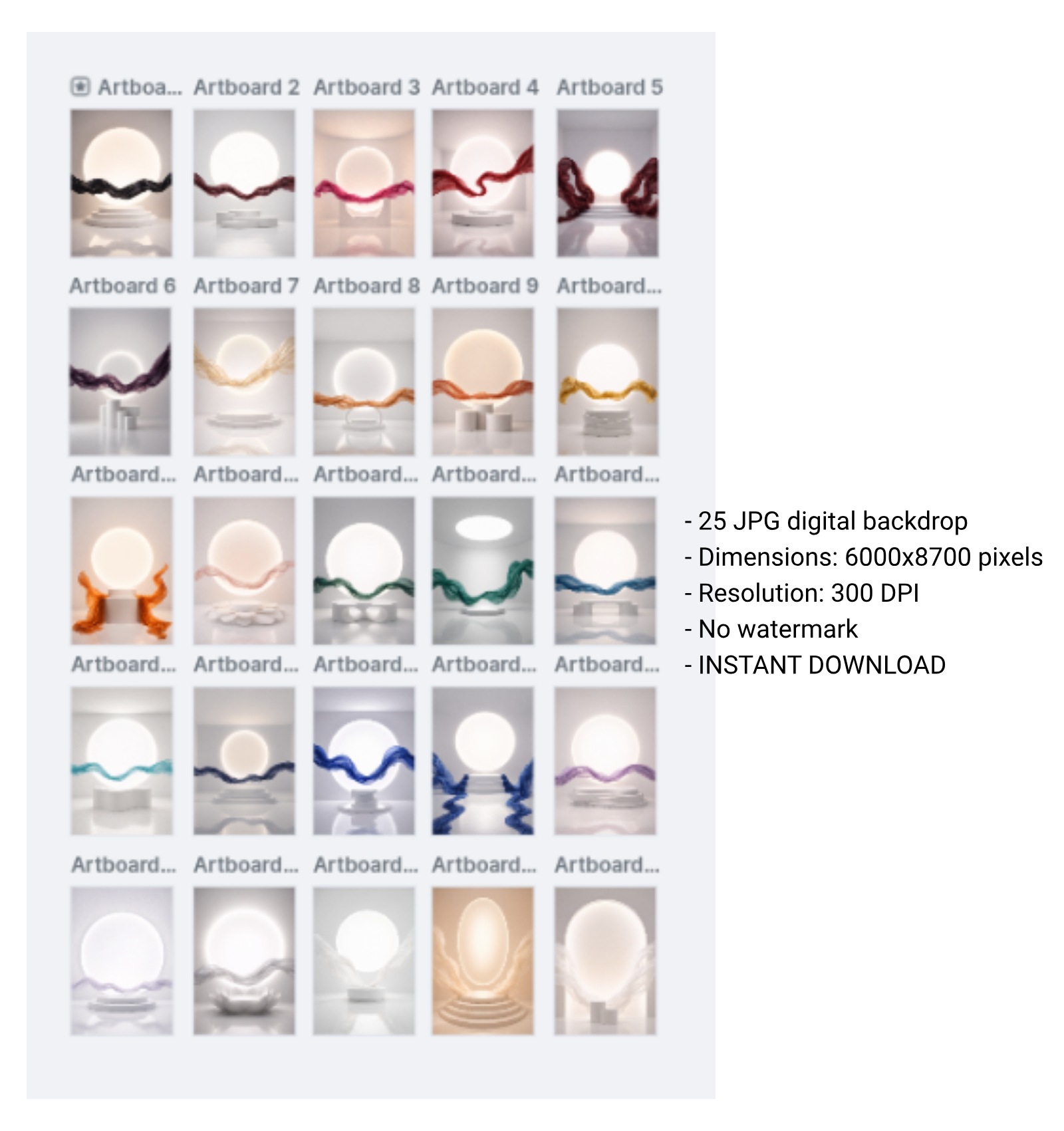 25 Backlight Podium Maternity Backdrops, Pregnancy Portrait Overlay, Glowing Halo Studio, Baby Bump Photography, Expecting Mother Digital Background, Elegant Woman Portrait - Thumbnail 7